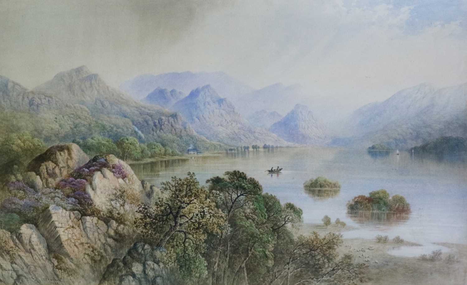 Cornelius Pearson (British 1805-1891) Large Watercolour of Derwentwater - Image 8 of 8