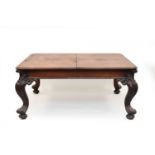 A Victorian mahogany, extending dining table