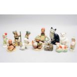 A group of Hummel, Royal Doulton and Beswick