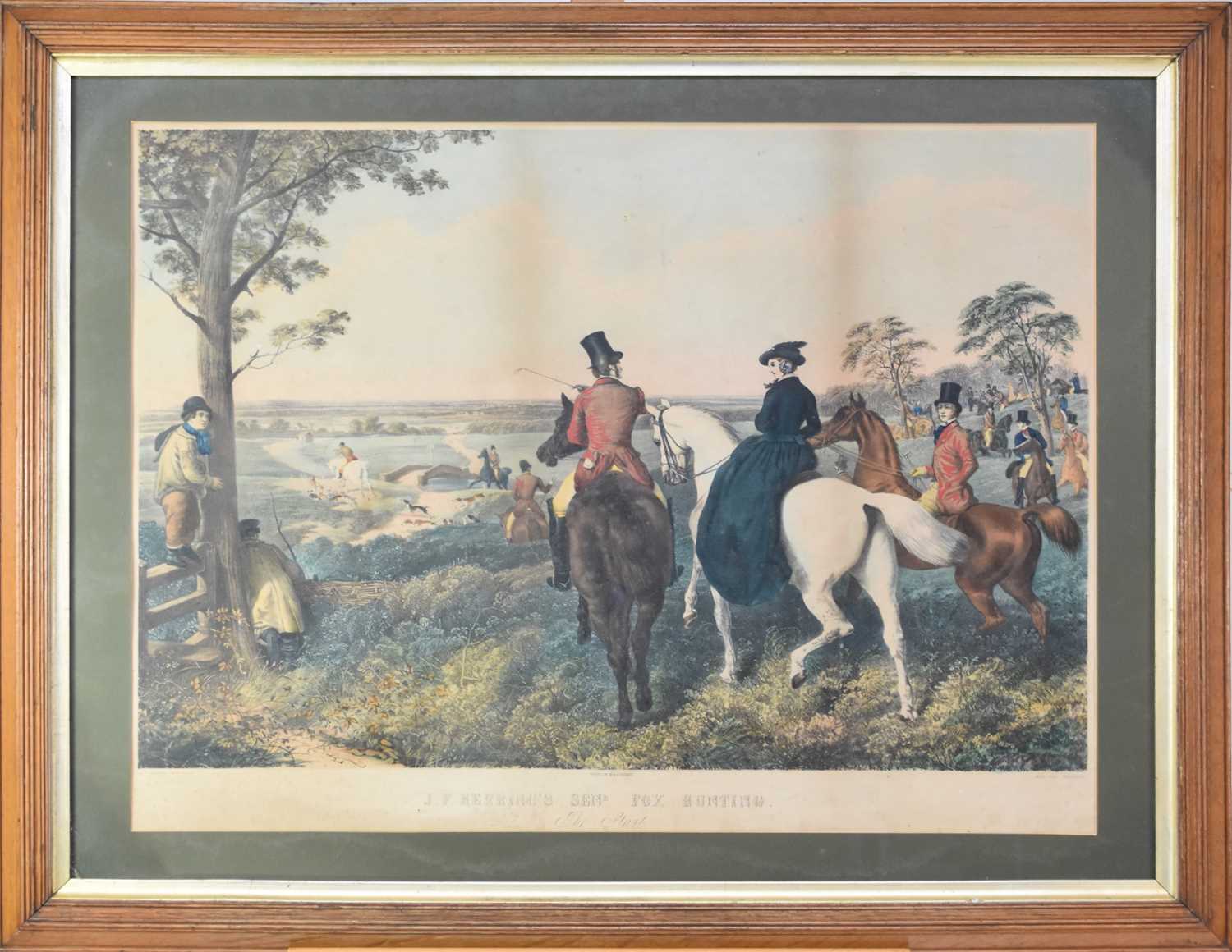 After John Frederick Herring (1795-1865) Fox Hunting, The Start - Image 4 of 4