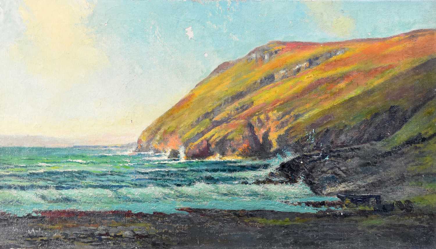 Charles Auty (1856-1936) Fleshwick Bay, Isle of Man