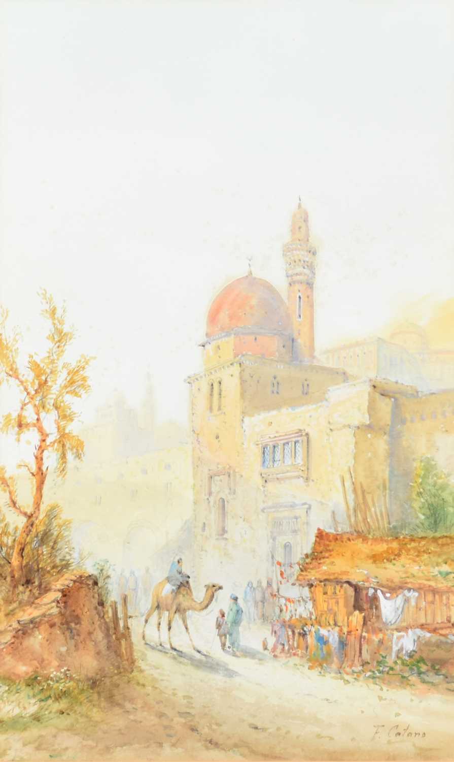 Frank Catano (1880-1920) North African Town - Image 2 of 3