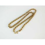 A 9ct gold rope twist necklace