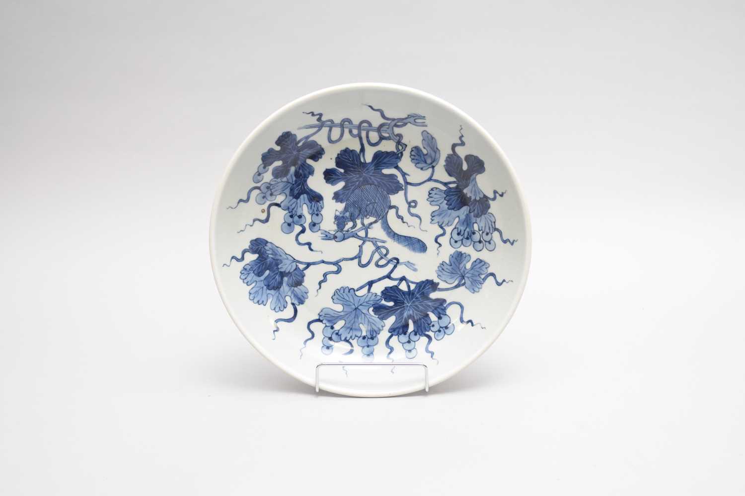 A Chinese blue and white dish, 20th century