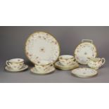 A Coalport porcelain tea set