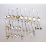 A collection of miscellaneous silver flatware