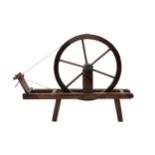 A 19th century Scottish spinning 'great' or 'muckle' wheel