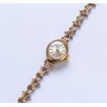 A 9ct gold wristwatch