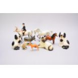 A collection of Beswick and Coopercraft animals