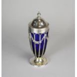 An Edwardian silver sugar caster