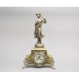 A French figural mantel clock