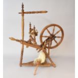 A castle type spinning wheel