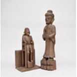 Two South East Asian carved wood figures