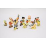 Fifteen small Beswick birds