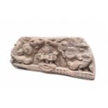 A South East Asian carved wood architectural fragment