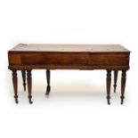 A Broadwood mahogany square piano