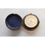 A Victorian cased pocket barometer