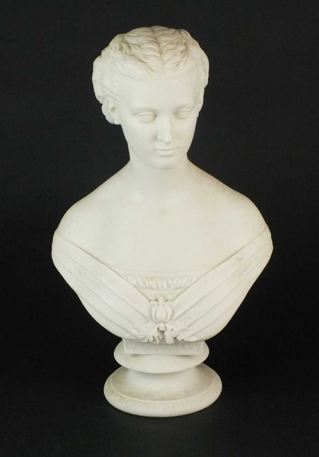 Copeland parian bust of Alexandra - Image 2 of 8