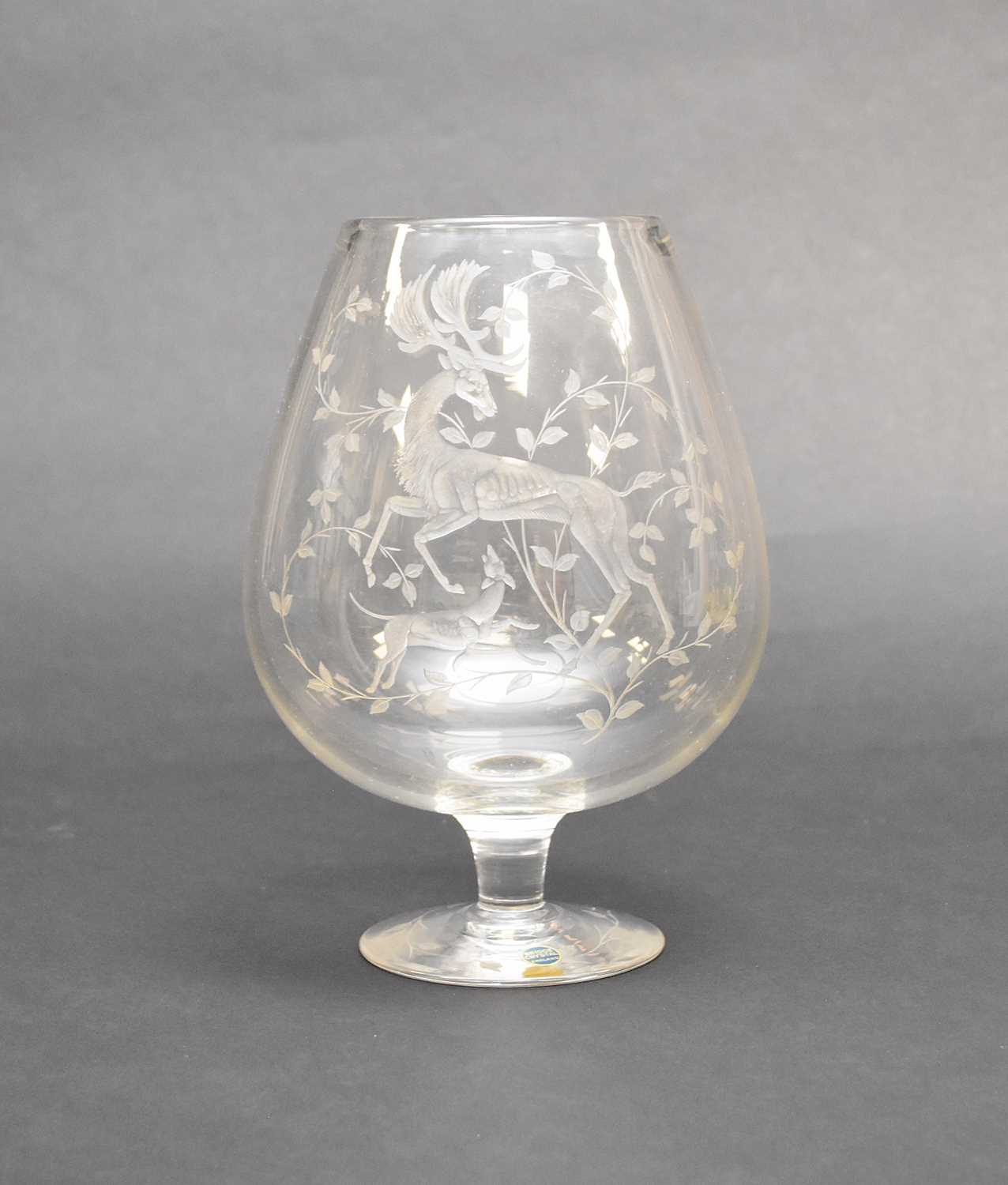 A large Bridge Crystal limited edition goblet