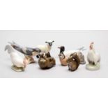 A group of Royal Copenhagen and Bing and Grondahl animals