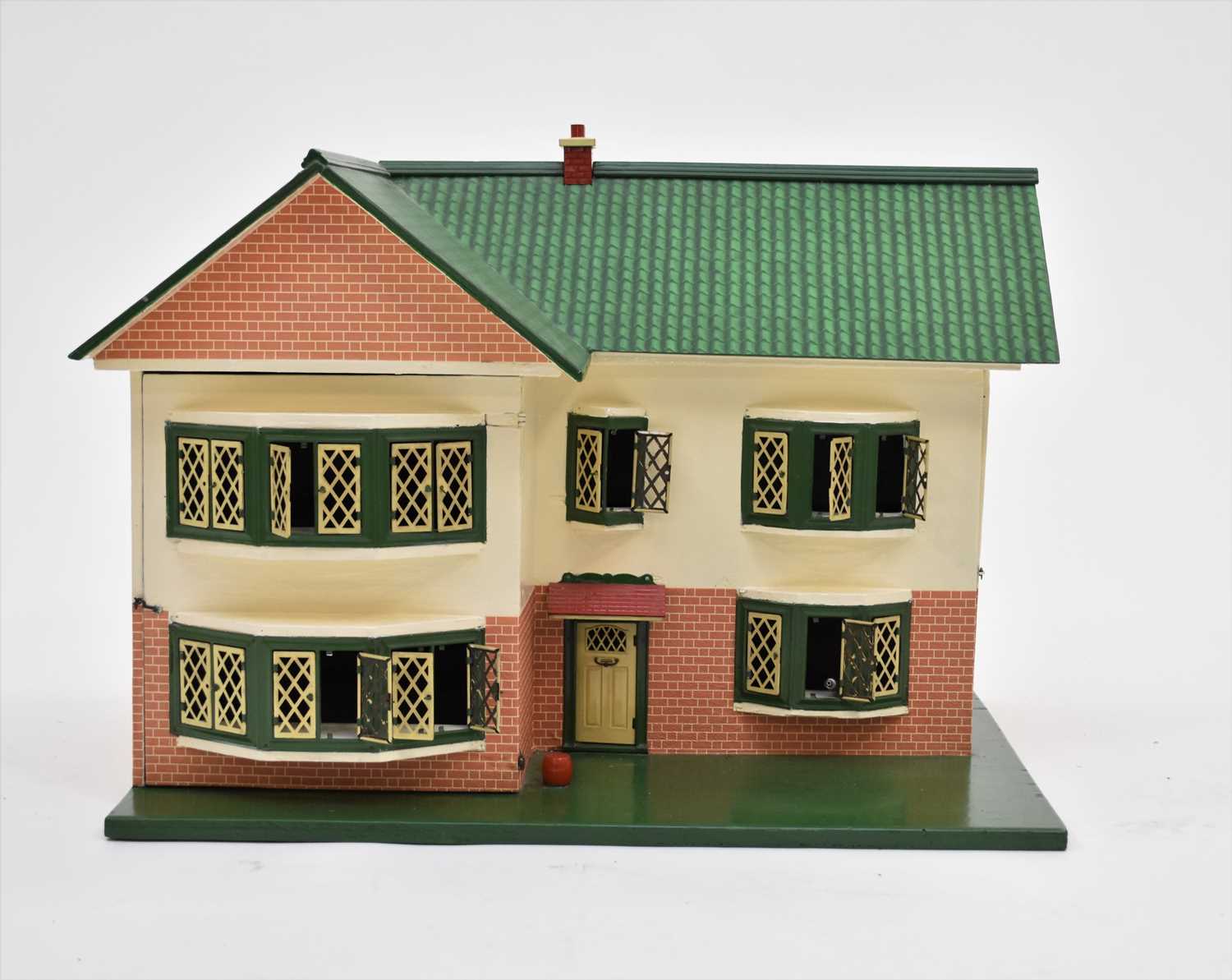 A mid-20th century scratch-built doll's house