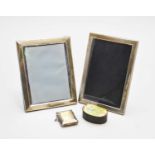 Two silver mounted photograph frames