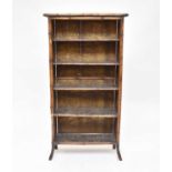 A Victorian, Aesthetic period, bamboo framed, 5-tier bookcase