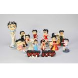 A collection of C&S and Wade Betty Boop licensed figures