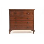 A mid Victorian mahogany chest of drawers