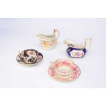 An assembled group of English porcelainearly 19th century,comprising a Thomas Rose cream jug,