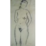 Alan Lowndes (British 1921-1978) Nude study
