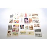 A collection of early to mid 20th century postcards