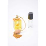 Moser atomiser bottle and a Cabochard perfume bottle