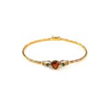 A citrine set bracelet