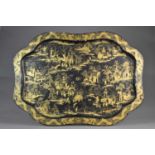 A Chinese export lacquer tray, Qing Dynasty