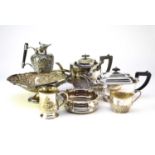 A large collection of silver plated wares