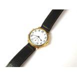 An 18ct gold Gentleman's wristwatch