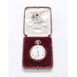 A 9ct gold open face pocket watch