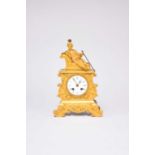 An early-mid 19th century ormolu French mantel clock, by 'Raingo, Paris'