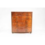 A William IV, well-figured, mahogany chest of drawers