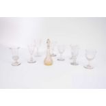 Group of glasses, 19th and 20th century
