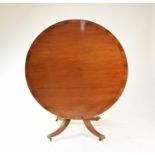 A Regency revival mahogany tilt-top table