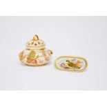 Royal Worcester pot pourri vase and oval dish
