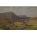 Norman Netherwood (fl.c. 1880-1920) An extensive landscape with figures