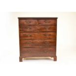 A George III mahogany chest of drawers