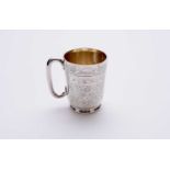 A Victorian silver christening mug