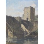 Oliver Hall RA (1869-1957) Alcantara Bridge, Toledo