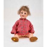 A Porzellanfabrik Burggrub bisque-headed doll