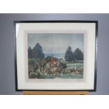 After Sir Alfred James Munnings, a pair of prints of the Belvoir hunt, signed (2)