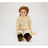 A Borgfeld bisque-headed Alma doll